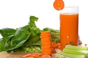 Carrot juice for power.